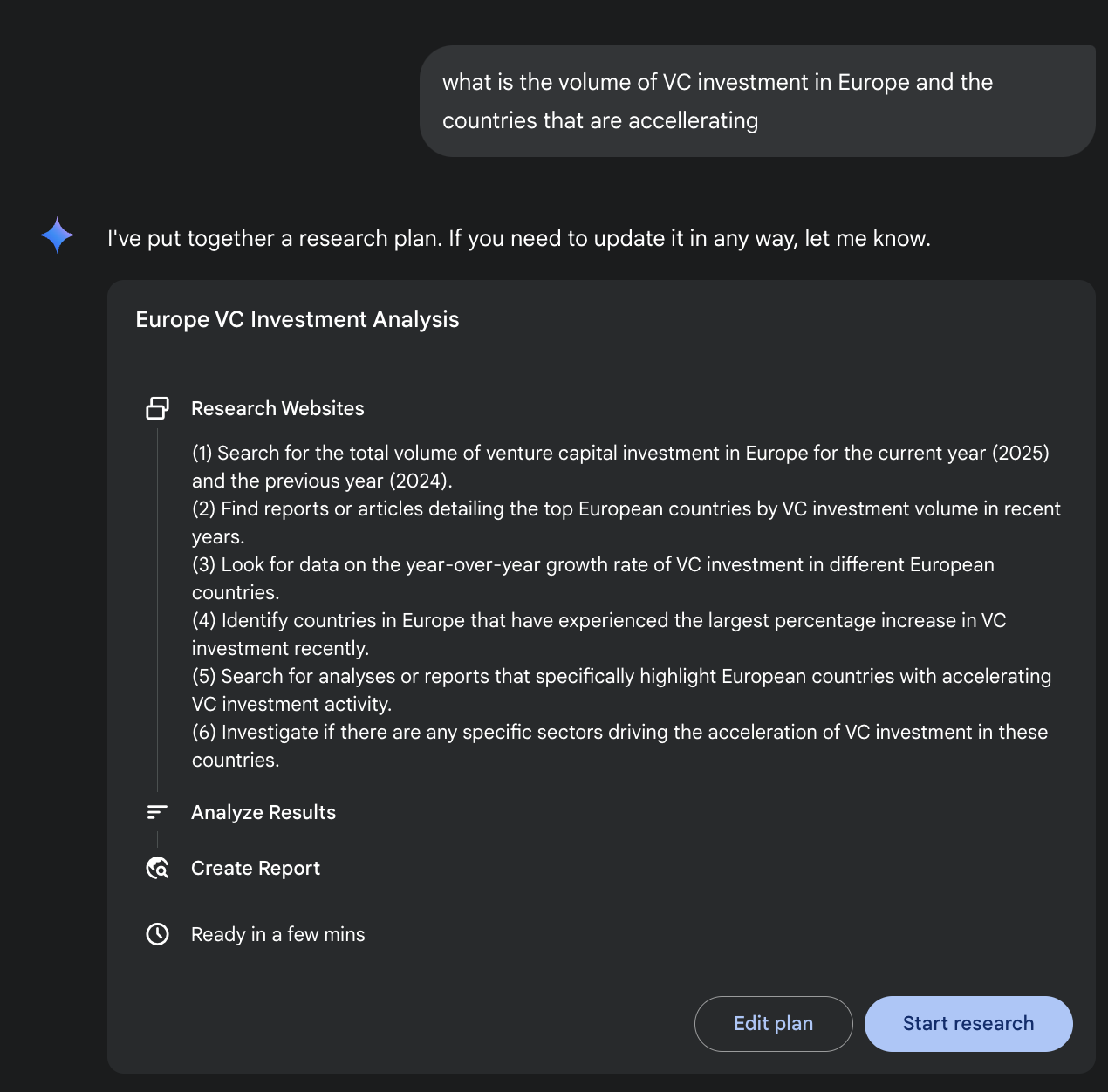 Google Deep Research Plan