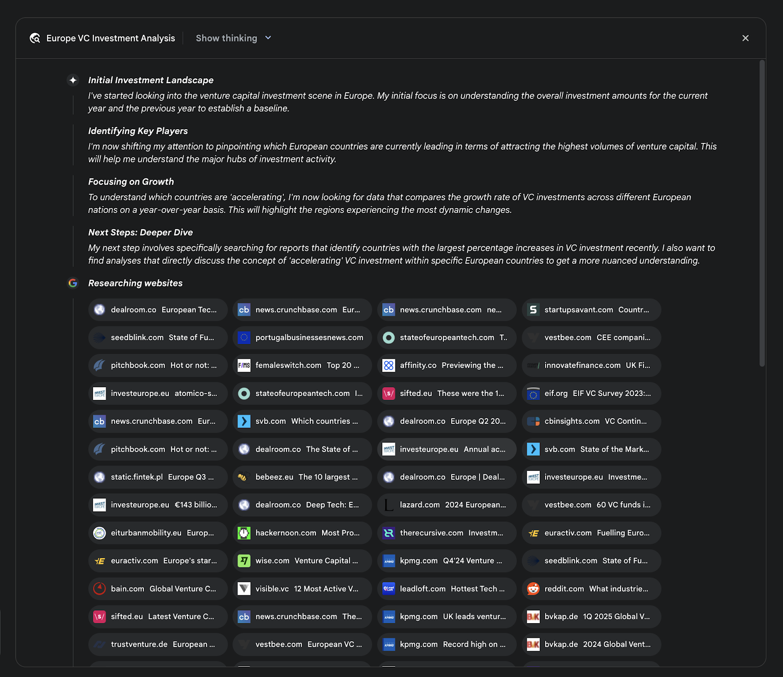 Deep Research Execution